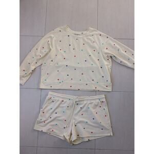 Wildfox Shorts Pajama Set Heart Sleepwear Loungewear